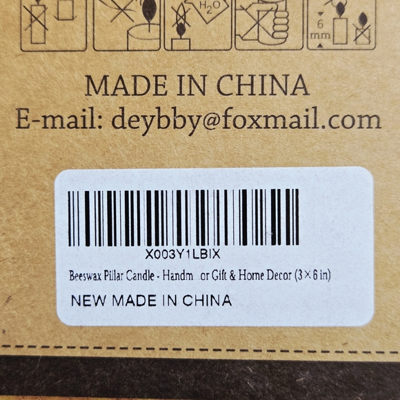 Deybby Beeswax Pillar Candle - Picture 3 of 5